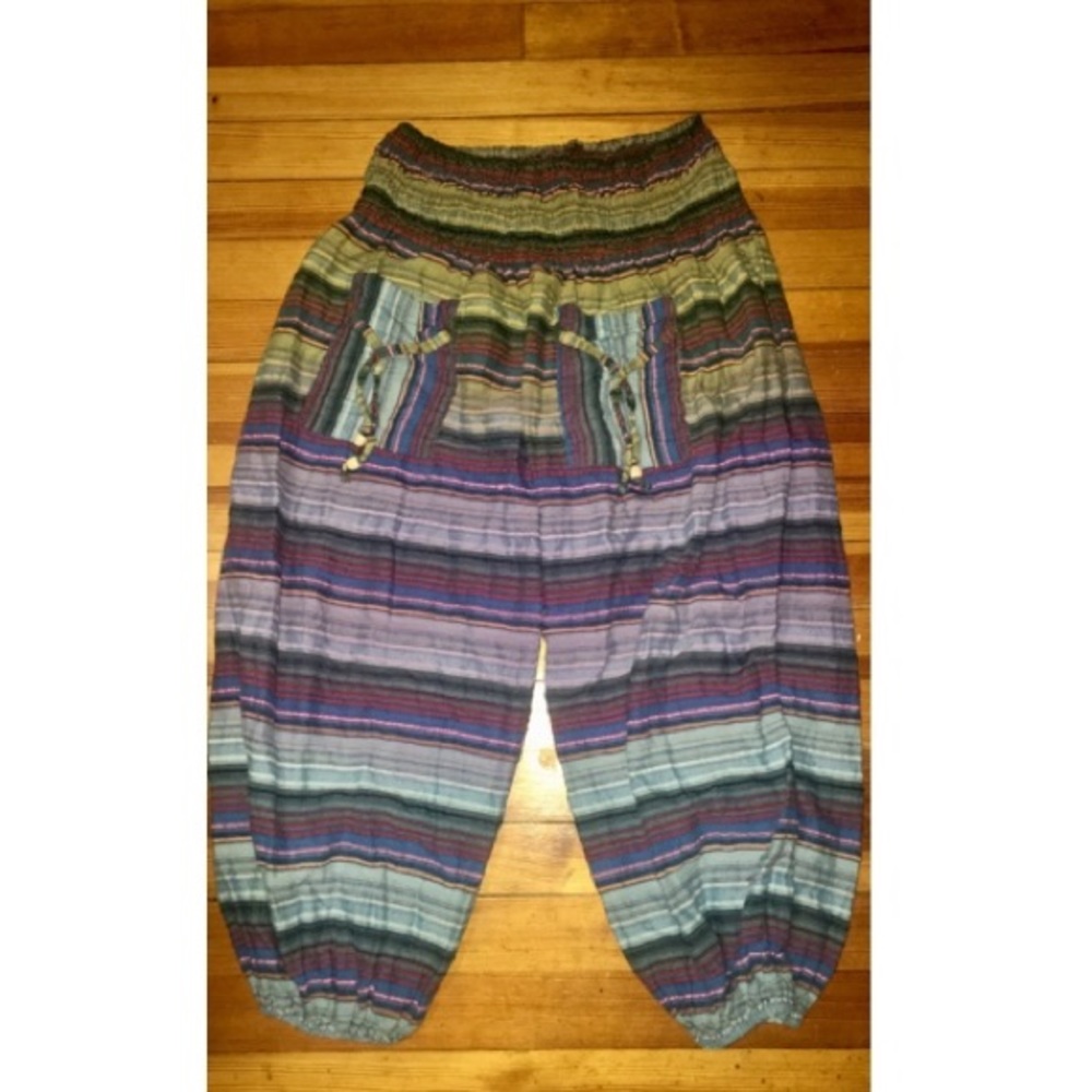 Loose and lightweight pants.
